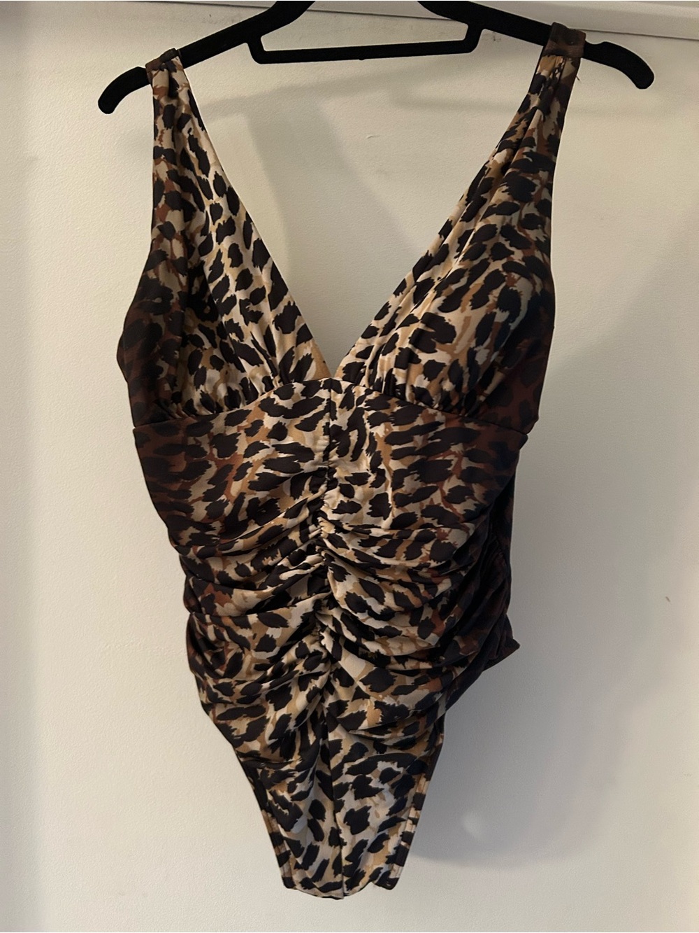 MiracleSuit Leopard Print Ruched One-Piece Swimsuit